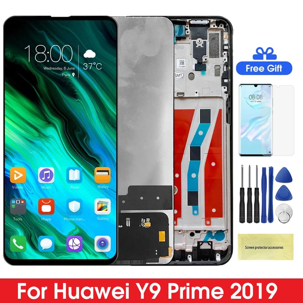 6.59 Huawei Y9  2019 STK-L21 Lcd ÷ ġ ũ Ÿ ȭ P Ʈ Z ü